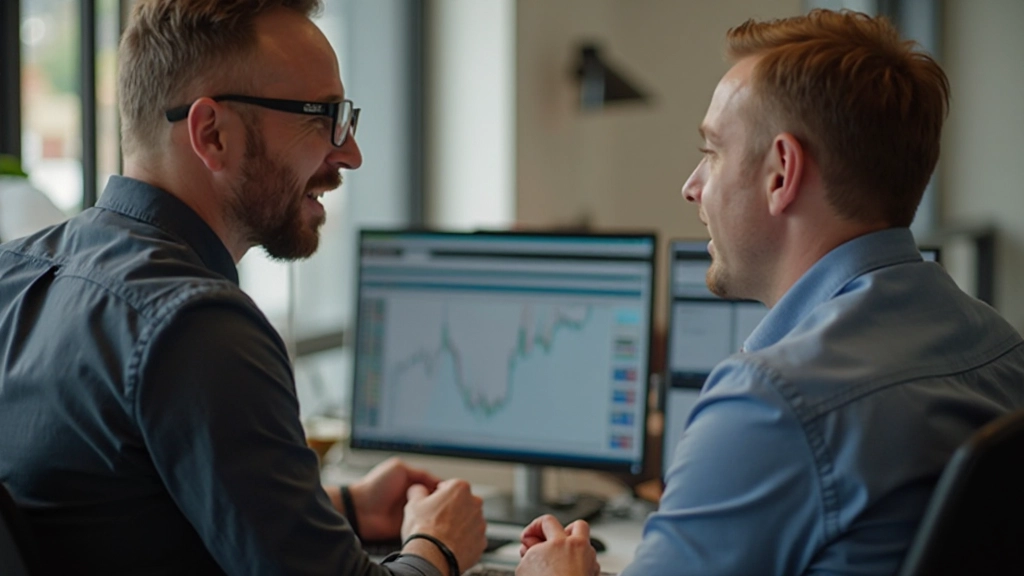 Psychologischer Coach arbeitet mit Trader an emotionalem Handelsmanagement