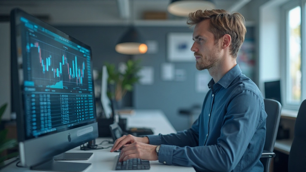 Datenanalyst mit Big-Data-Tools für Handelsvorhersagen und Insights