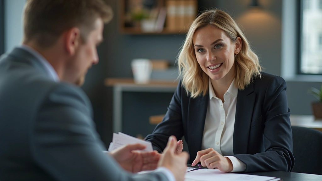 Finanzberater erklärt Budgetierung und Vermögensaufbau-Konzepte an modernem Büro-Arbeitsplatz
