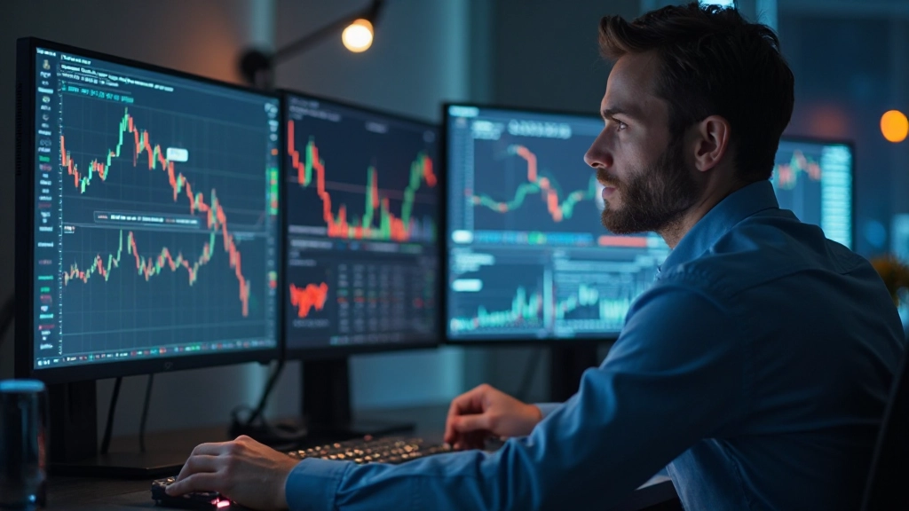 Forex-Trader analysiert Währungspaare mit technischen Diagrammen