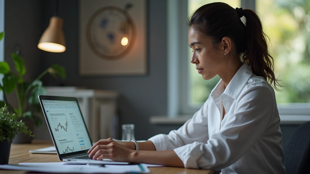 Laptop-Bildschirm zeigt Online-Lernkurs mit strukturiertem Curriculum und Fortschrittsanzeige